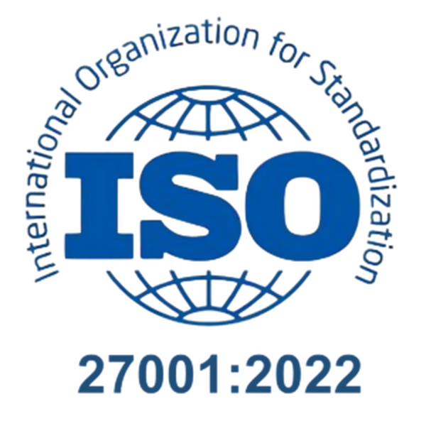 ISO 27001:2022 Information Security certified